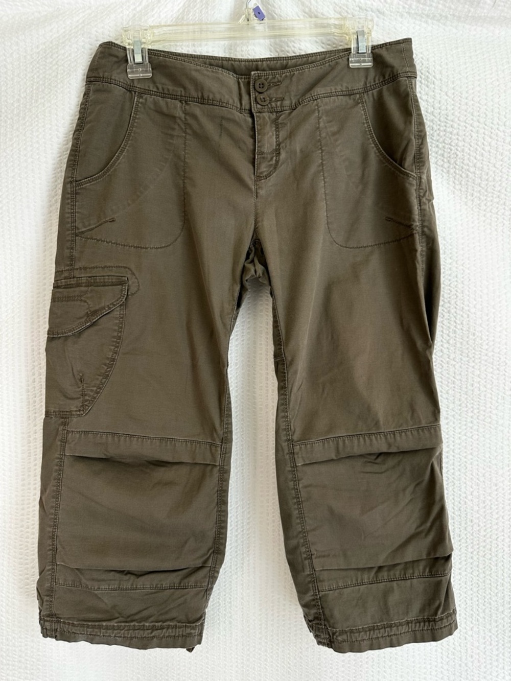 THE NORTH FACE Olive Green Cargo Capri Hiking Outdoor Utility Pants Size 4